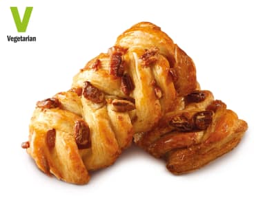 Any 4 for £2 - Almond / Chocolate Croissant, Pain aux Raisins / Chocolat, Maple Pecan Plait, Chocolate Twist - Lidl Plus Price - Lidl