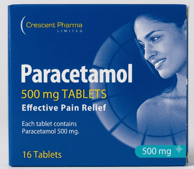 Crescent Pharma Paracetamol Tablets (Caplets) 500mg 16s - Free C&C - Savers