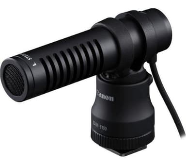 CANON DM-E100 Electret stereo condenser Microphone ( VLogging / Mirrorless Camera ) + free click and collect - Currys
