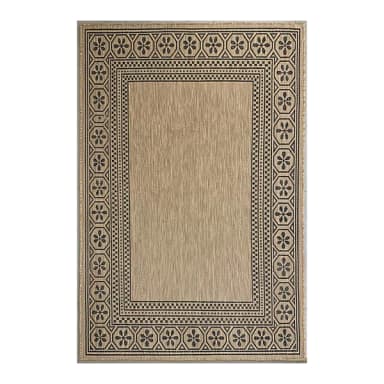 Border jute Medium Indoor & Outdoor Rug (L)100cm x (W)150cm - B&Q