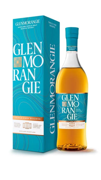 Glenmorangie Triple Cask Reserve, Matured in Bourbon, New Charred Oak & Rye Casks, Gift Box, 70cl - Amazon