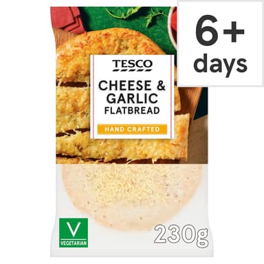 Tesco Cheese and Garlic Flatbread 230g - Clubcard Price - Tesco