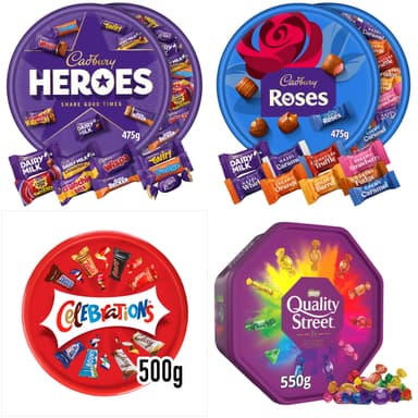 Cadbury Heroes, Cadbury Roses 475g - Celebrations 500g - Quality Street 550g With More Card App (Selected Accounts) Max 3 per Transaction - Morrisons