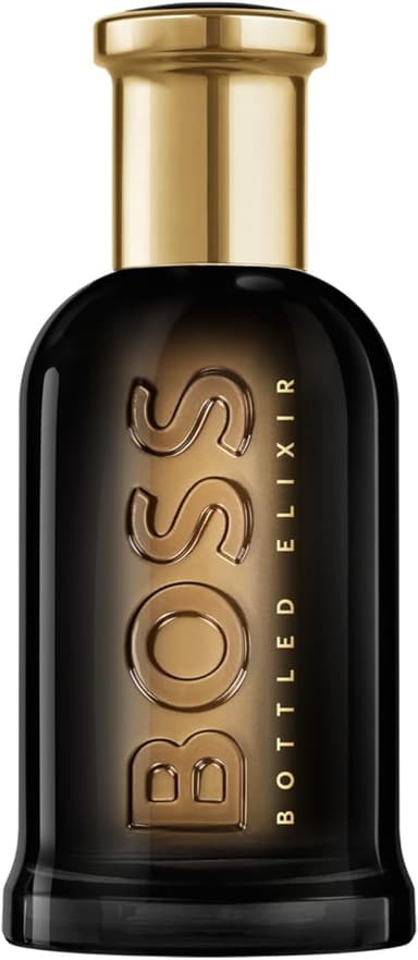 Boss Bottled Elixir - Parfum Intense for Him - Woody Fragrance with Notes of Incense, Vetiver and Cedarwood - High Longevity - 50ml - Amazon