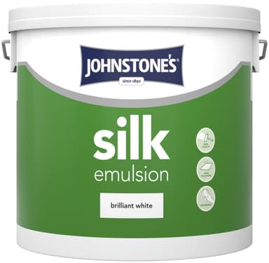 Johnstone's - Contract Silk Emulsion Paint - Brilliant White - 5L - Amazon