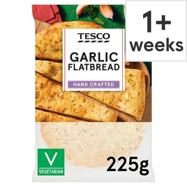 Tesco Garlic Flatbread 225g - Clubcard Price - Tesco