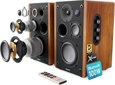 Majority D100 Active Bookshelf Speakers - 5.3 Bluetooth, HDMI, USB, OPTICAL, RCA - 100W - Sold By Thorness Outlet - eBay