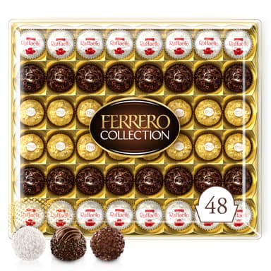 Ferrero Rocher Chocolate Box, 48 Chocolates, 518g - Amazon
