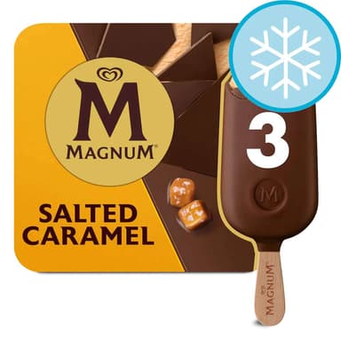 Magnum Ice Cream Sticks 3x100ml (Classic / Almond / Salted Caramel / Mint / White Chocolate) - Clubcard Price - Tesco