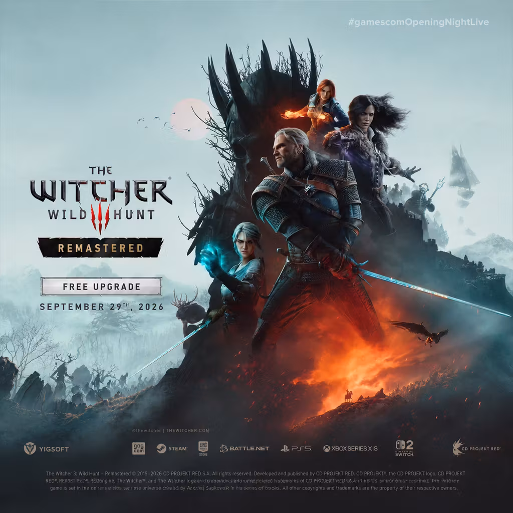 The Witcher 3: Wild Hunt – Remastered : Free Upgrade for Nintendo Switch Owners | Digital & Physical