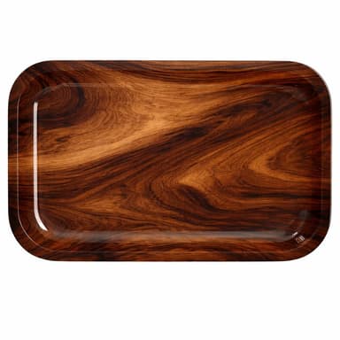 Large Wood Effect Metal Rolling Tray 27 x 18 cm - Sold by The Crease Preventers / FBA - Amazon