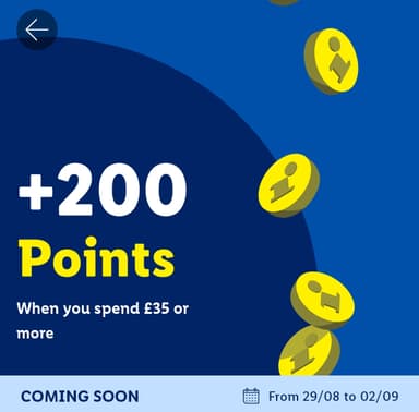 200 Bonus Points When You Spend £35+ (Selected Lidl Plus Members) - Lidl