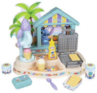 Disney Stitch Smoby Stitch Beach Bar Playset with 12 Accessories - Free C&C - Argos