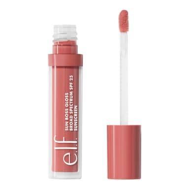 e.l.f. Sun Boss Gloss SPF 25, Pigmented Lip Gloss For A High-Shine Finish, Moisturising and Conditioning Formula - voucher price - Amazon