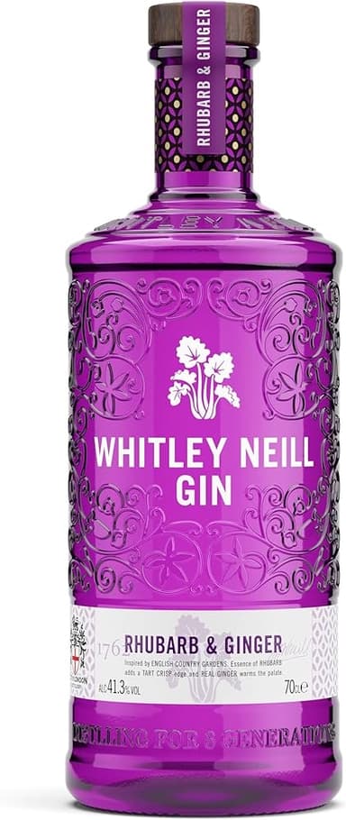Whitley Neill Rhubarb & Ginger Gin 70cl, 41.3% ABV - With Applied Voucher - Amazon