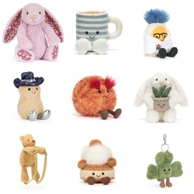 Jellycat Sale (New Lines Added, Bunnies, Bag Charms, Backpacks & New Season) + Free C&C Available + Free Delivery Over £50 - Bunka
