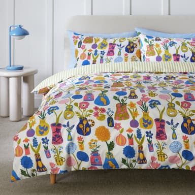 Habitat Floral Vases Print Bedding Set - Single - Free C&C Only - Very Limited Locations - Argos