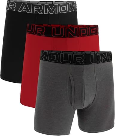 Under Armour Men's 3-Pack Performance Cotton Boxer Brief, 6" Inseam XL & XXL - Amazon
