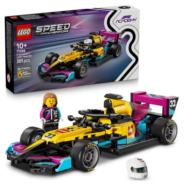 LEGO Speed Champions F1 ACADEMY Race Car Toy - Model Kit w/a Female Formula 1 Driver Minifigure - 77258 - Amazon
