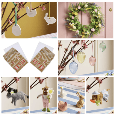 Party Decorations and Supplies Clearance - E.g 3 Mini Hanging Ceramic Keepsakes / Gingerbread House Cards 35p / Felt Animals 50p - Free C&C - Argos