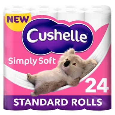 Cushelle Simply Soft Toilet Roll 24 Standard Rolls (£6.88 S&S) - Amazon