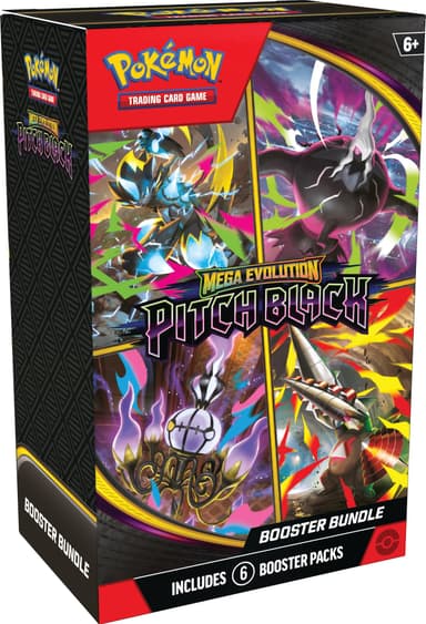 Pokémon TCG: Mega Evolution—Pitch Black Booster Bundle (6 Booster Packs) - Invite Only - Amazon