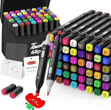HOMESILMO 48 Color Alcohol Pen Set @ JUNFEI store / FBA - Amazon