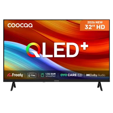 Coocaa 32" 32CTQH38ZUK QLED Smart TV – HD HDR10, Dolby Audio, Freely & TiVo (w/voucher) - Joybuy