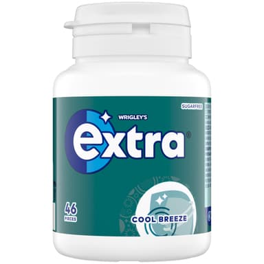 Extra Wrigley's Cool Breeze Mint Sugar Free Chewing Gum Bottle 46 Pcs - £1.62 S&S - Amazon