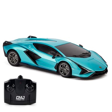 1:24 Scale Officially Licensed RC Lamborghini Sián FKP 37 Toy Car, Blue - Amazon