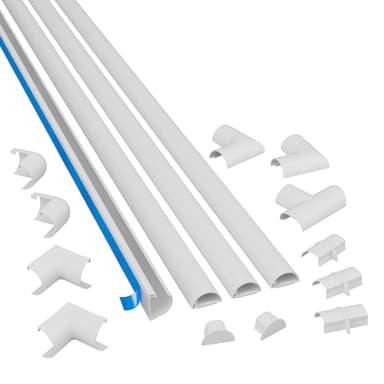 D-Line 20x10mm Cable Trunking 4m Multipack - White - Amazon