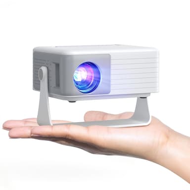 Mini Projector, AKIYO O1 2026 Upgraded 15000Lumen Projector, 360° Rotating @ CENLI / FBA - Amazon