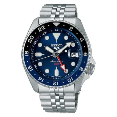 Seiko 5 Sports Blueberry GMT SKX Watch - SSK003K1 - Macintyres Of Edinburgh