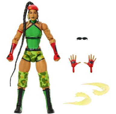 WWE Elite Collection X Street Fighter Action Figures Bianca Belair as Cammy / The Rock Final Boss as M.Bison £5 Free C&C - Smyths
