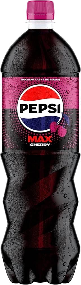 Pepsi Max Cherry No Sugar Cola Bottle 1.25L - W/Voucher - 94p / 81p S&S - Amazon