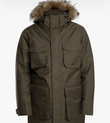 Jack Wolfskin Winterfrost Down Parka Jacket - Island Moss, Size S-L - Standout
