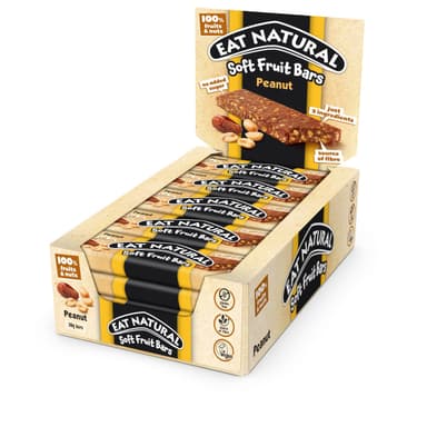 Eat Natural Soft Fruit Bars, Peanuts & Dates, 15 x 30g | Vegan, Gluten-Free (£7.84 S/S) - Amazon
