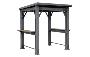 Keter Signature BBQ Grill Gazebo - Ashwood Brown D 200 cm x H 238 cm x W 247 cm - Keter