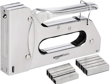 Amazon Basics Heavy Duty Stapler Gun with 1000 Staples - Amazon