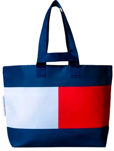 Tommy Hilfiger Tote Bag, Red/White/Navy (C&C £2.95) - John Lewis & Partners