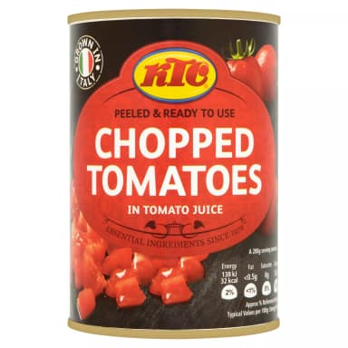 400g cans of various KTC tomatoes (pulp & Chopped), beans (kidney, butter, black eye) and chickpeas - 5 for £2 - ASDA Groceries