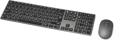 Amazon Basics Rechargeable Wireless Mouse + Ultra Slim, Quiet Full Size Keyboard with Number Pad, Black - Amazon
