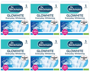 6 x Dr. Beckmann Glowhite, In-Wash Sachets, Brighter White Laundry, 5 x 40g (£4.68 on S&S) - Amazon