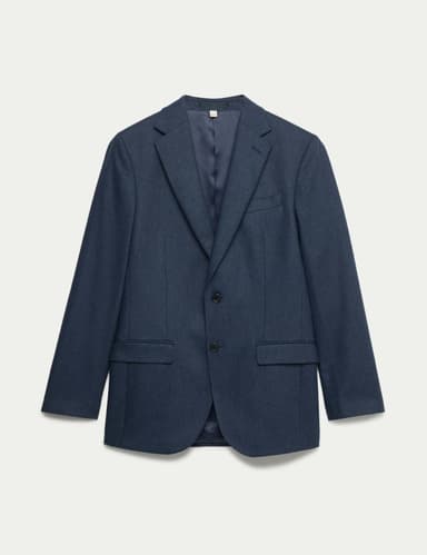 Tailored Fit Italian Wool Rich Tweed Suit Jacket - Limited Sizes (Free C&C) - Marks & Spencer