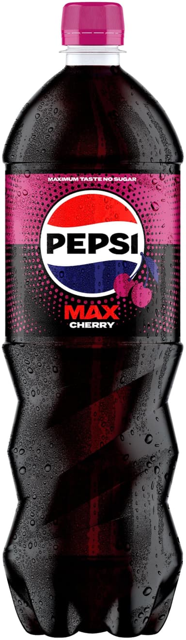 Pepsi Max Cherry No Sugar Cola Bottle 1.25L w/voucher (81p with S&S + voucher) (4 for £3 with S&S) - Amazon