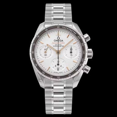 Omega Speedmaster Co-Axial Chronograph 38 mm, Mens Watch, Silver Dial, Automatic + 5yrs Warranty I £4318 w/Signup Newsletter) - Watches Of Mayfair