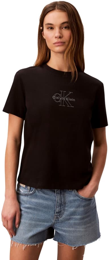 Calvin Klein Women's Ss Clasic Monologo Tee size XL - Amazon