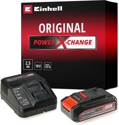 Einhell 18V 2.5Ah Lithium-Ion Battery and Charger Set | PXC Battery Starter Kit - (4.0 Ah PXC £34.55) - Sold By Einhell Direct/FBA - Amazon