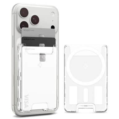 Spigen Ultra Hybrid MagFit MagSafe Wallet Card Holder, Crystal Clear, Slim Design, Easy Card Access - Sold by Spigen EU / FBA - Amazon