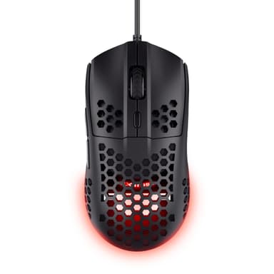 GXTrust Helox USB Gaming Mouse Superlight 65g, Black | Adjustable DPI (200-6400), Optical Sensor, 6 Programmable Buttons - Amazon